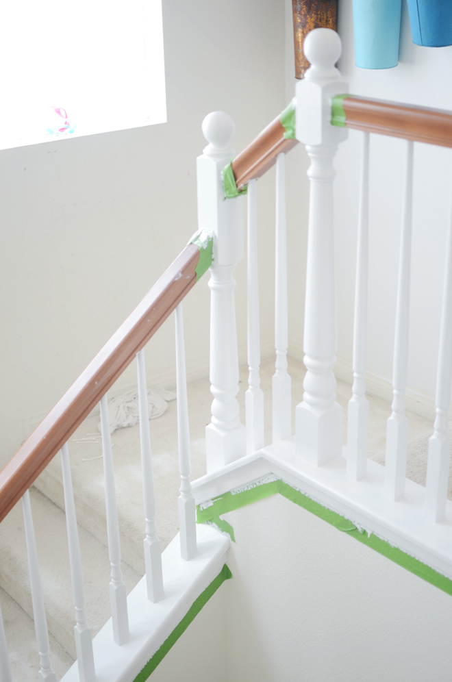 painting stair spindles CAKIES