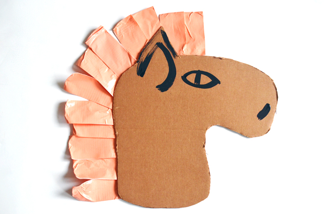 cardboard stick horse | CAKIES
